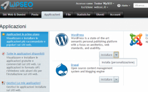 Installare WordPress da Plesk Panel WpSEO