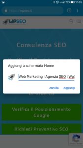 Progressive Web App WpSEO Step 2